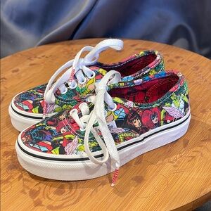 Vans Marvel Red and Blue Sneakers Vibrant Canvas Style